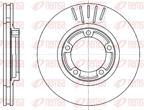 Remsa 6794.10 - Тормозной диск autospares.lv