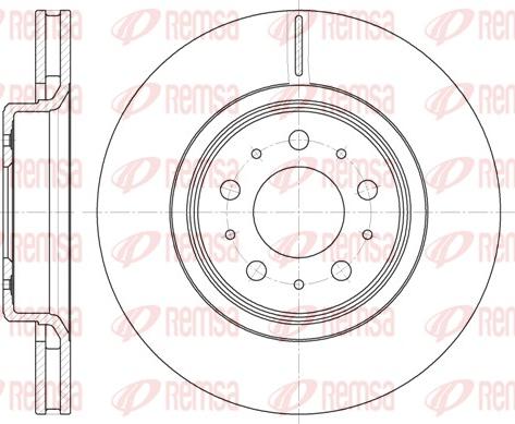 Remsa 6795.10 - Тормозной диск autospares.lv