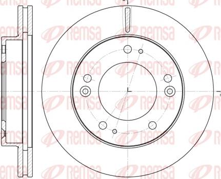 Remsa 6790.10 - Тормозной диск autospares.lv