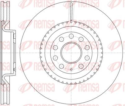 Remsa 6791.10 - Тормозной диск autospares.lv