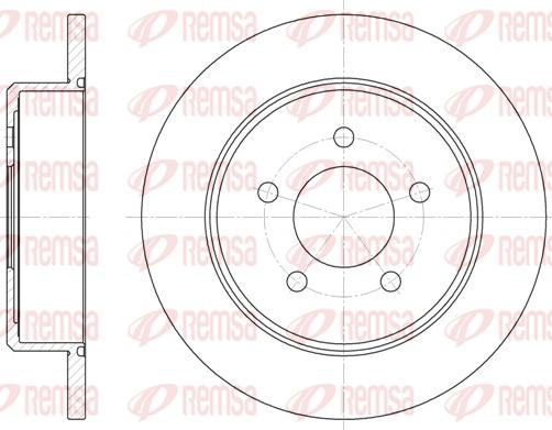 Remsa 6746.00 - Тормозной диск autospares.lv