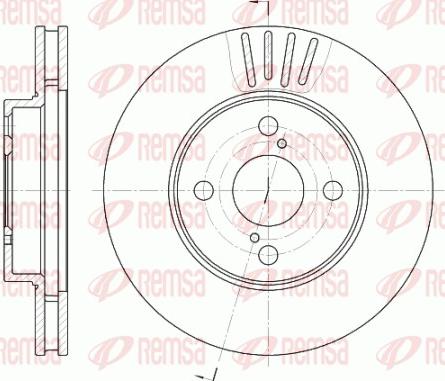 Remsa 6742.10 - Тормозной диск autospares.lv