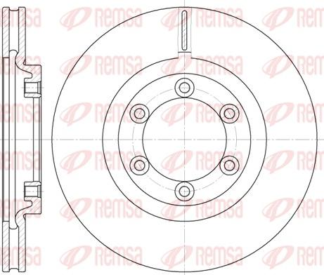 Remsa 6754.10 - Тормозной диск autospares.lv