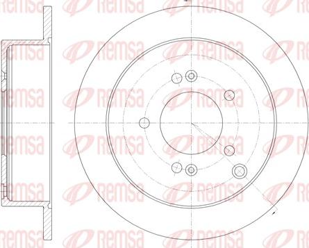 Remsa 6756.00 - Тормозной диск autospares.lv