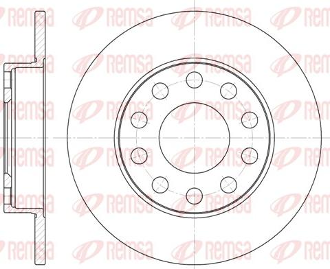 Remsa 6753.00 - Тормозной диск autospares.lv