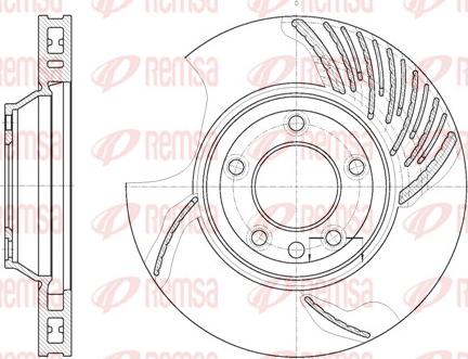 Remsa 6769.10 - Тормозной диск autospares.lv