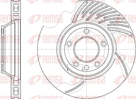 Remsa 6769.11 - Тормозной диск autospares.lv