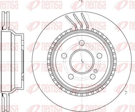 Remsa 6760.10 - Тормозной диск autospares.lv