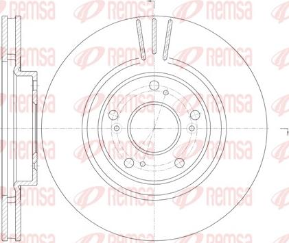 Remsa 6763.10 - Тормозной диск autospares.lv