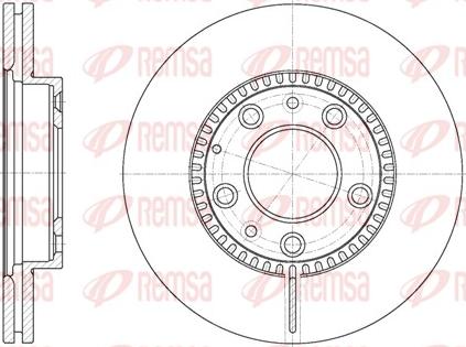 Remsa 6767.10 - Тормозной диск autospares.lv