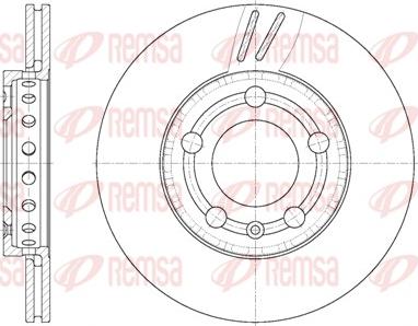 Remsa 6709.10 - Тормозной диск autospares.lv