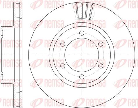 Remsa 6706.10 - Тормозной диск autospares.lv