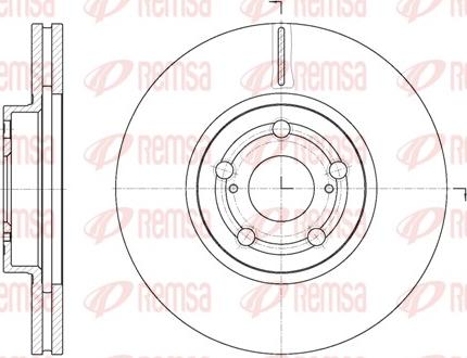 Remsa 6701.10 - Тормозной диск autospares.lv