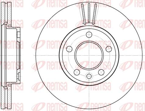 Remsa 6708.10 - Тормозной диск autospares.lv