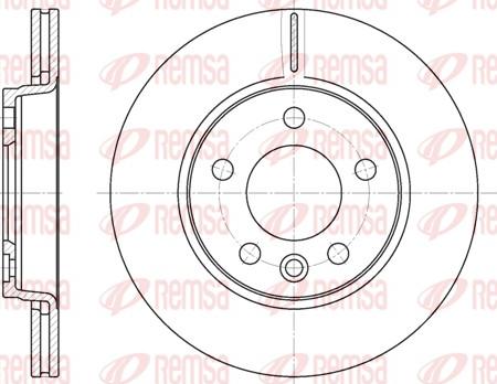 Remsa 6707.10 - Тормозной диск autospares.lv