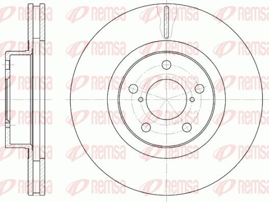 Remsa 6715.10 - Тормозной диск autospares.lv