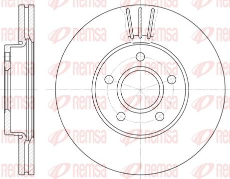 Remsa 6710.10 - Тормозной диск autospares.lv