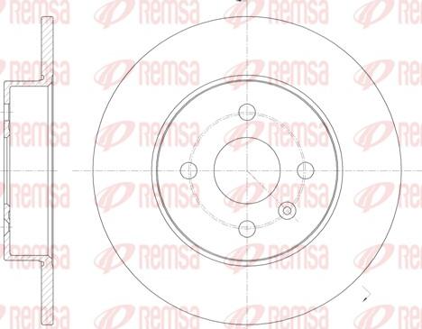 Remsa 6789.00 - Тормозной диск autospares.lv