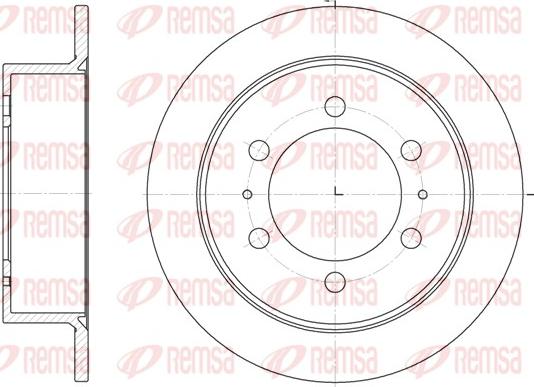 Remsa 6784.00 - Тормозной диск autospares.lv