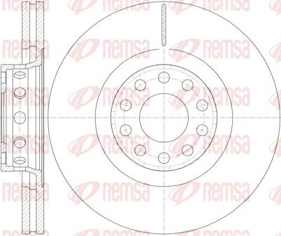 Remsa 6781.10 - Тормозной диск autospares.lv