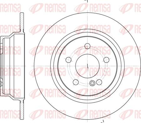 Remsa 6787.00 - Тормозной диск autospares.lv