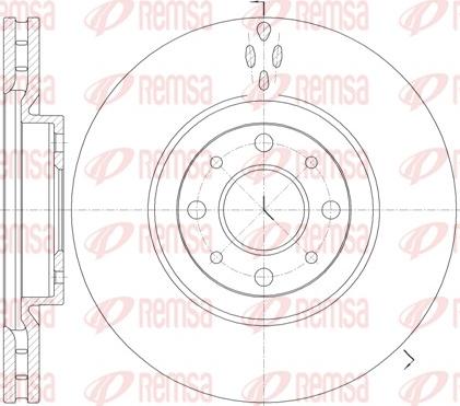 Remsa 6734.10 - Тормозной диск autospares.lv