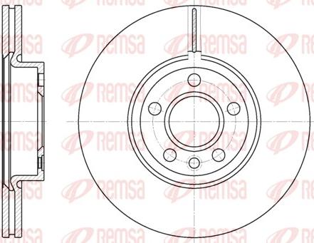 Remsa 6728.10 - Тормозной диск autospares.lv