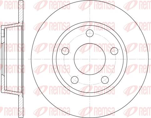 Remsa 6723.00 - Тормозной диск autospares.lv