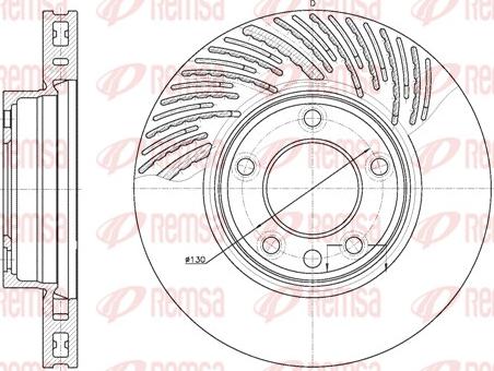 Remsa 6773.10 - Тормозной диск autospares.lv