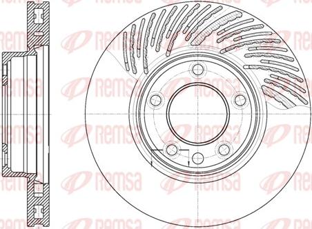 Remsa 6773.11 - Тормозной диск autospares.lv