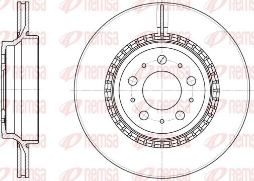 Remsa 6777.10 - Тормозной диск autospares.lv