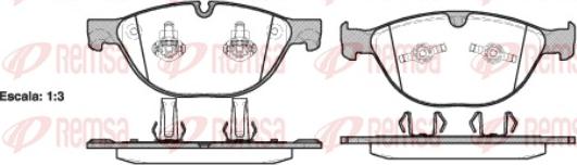 Remsa 0958.30 - Тормозные колодки, дисковые, комплект autospares.lv