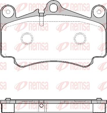 Remsa 0981.00 - Тормозные колодки, дисковые, комплект autospares.lv