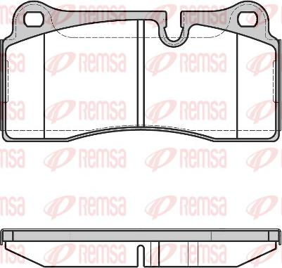 Remsa 0983.40 - Тормозные колодки, дисковые, комплект autospares.lv