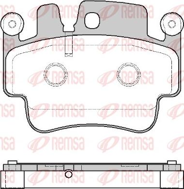 Remsa 0982.00 - Тормозные колодки, дисковые, комплект autospares.lv