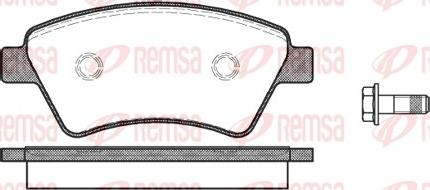 Remsa 0976.10 - Тормозные колодки, дисковые, комплект autospares.lv