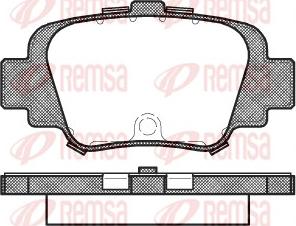 Remsa 0499.00 - Тормозные колодки, дисковые, комплект autospares.lv