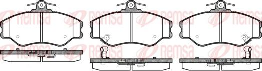 Remsa 0494.02 - Тормозные колодки, дисковые, комплект autospares.lv