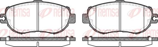 Remsa 0456.00 - Тормозные колодки, дисковые, комплект autospares.lv