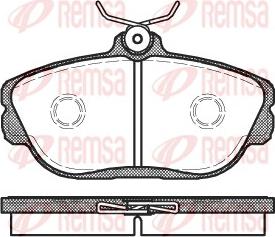 Remsa 0453.00 - Тормозные колодки, дисковые, комплект autospares.lv