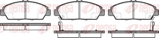 Remsa 0406.02 - Тормозные колодки, дисковые, комплект autospares.lv