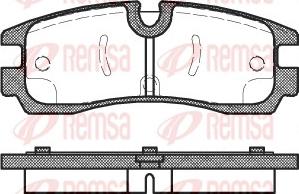 Remsa 0566.30 - Тормозные колодки, дисковые, комплект autospares.lv