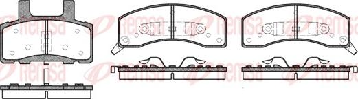 Remsa 0530.02 - Тормозные колодки, дисковые, комплект autospares.lv