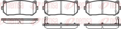 Remsa 0649.02 - Тормозные колодки, дисковые, комплект autospares.lv