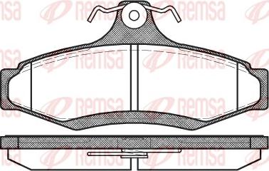 Remsa 0646.10 - Тормозные колодки, дисковые, комплект autospares.lv