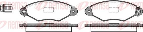 Remsa 0643.00 - Тормозные колодки, дисковые, комплект autospares.lv