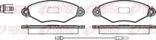 Remsa 0643.01 - Тормозные колодки, дисковые, комплект autospares.lv