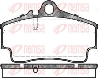 Remsa 0654.00 - Тормозные колодки, дисковые, комплект autospares.lv