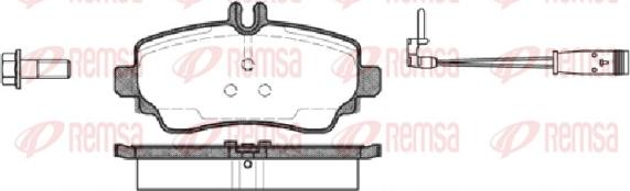 Remsa 0650.22 - Тормозные колодки, дисковые, комплект autospares.lv