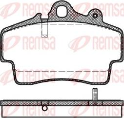 Remsa 0653.00 - Тормозные колодки, дисковые, комплект autospares.lv